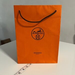 Hermes Vibrant Orange Gift Bag